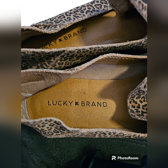 Lucky Brand Cahill Loafer Flat Leopard Print Size 7 - Picture 2 of 7